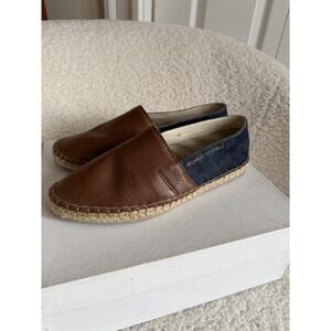 NEW Brunello Cucinelli - Leather And Denim Men's Espadrilles Size 42